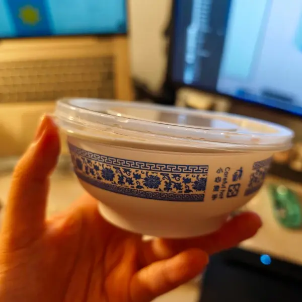 Rice bowl takeaway container